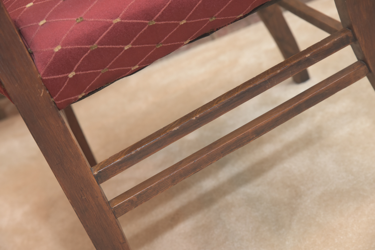 Vintage Oak Spanish Renaissance Style Armchair