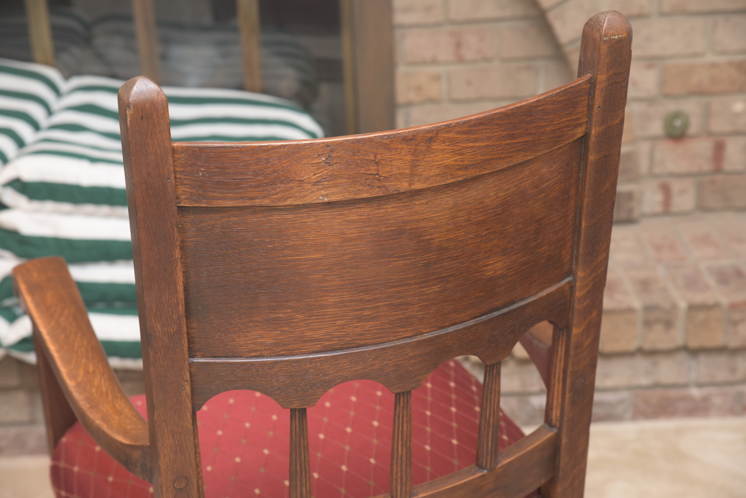 Vintage Oak Spanish Renaissance Style Armchair