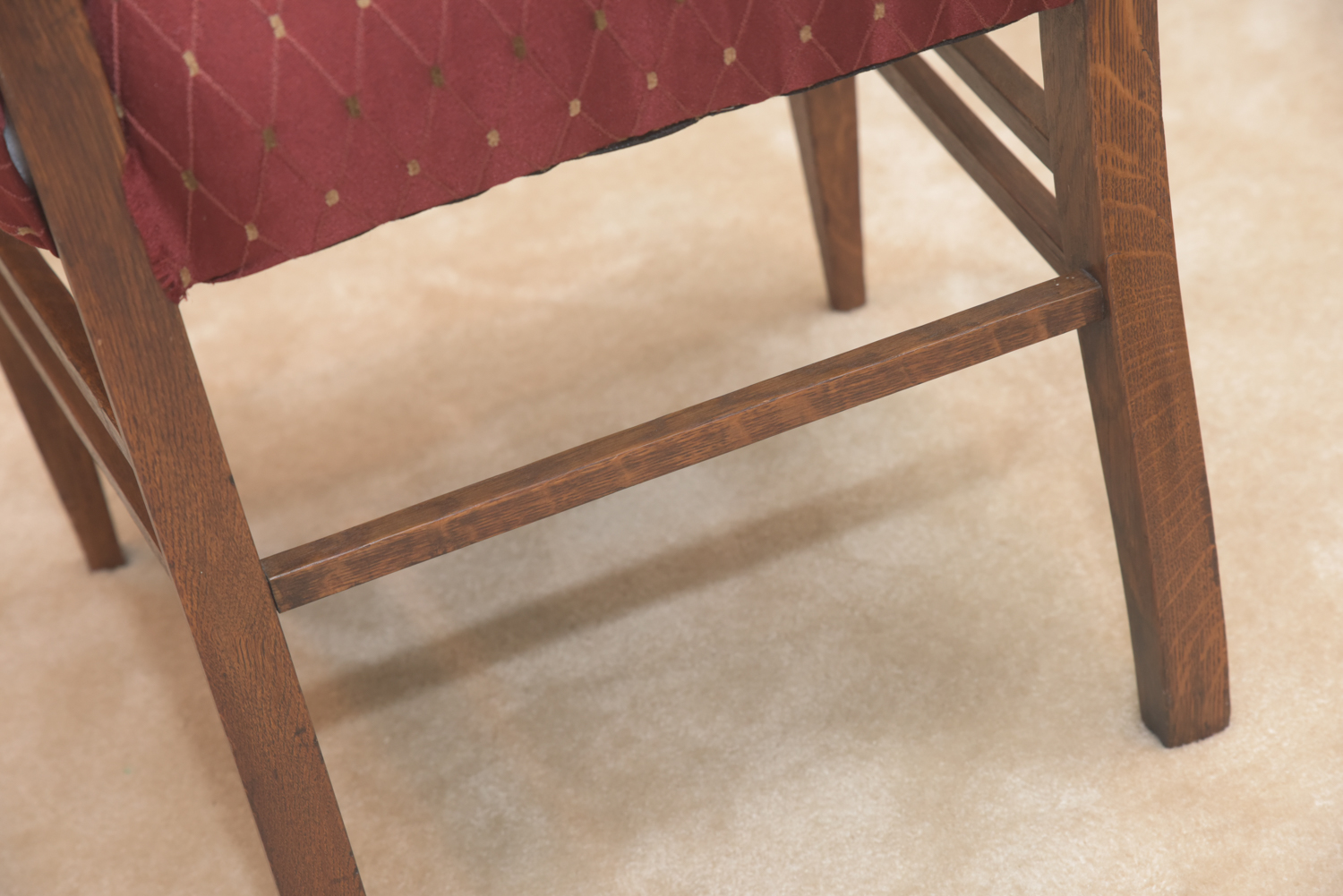 Vintage Oak Spanish Renaissance Style Armchair