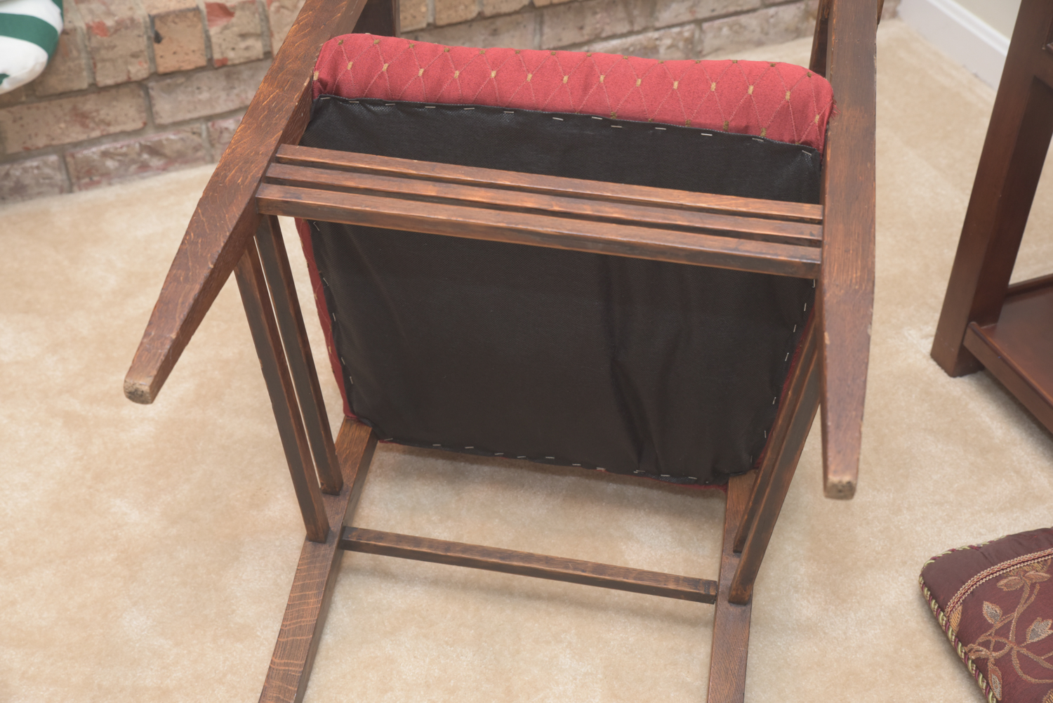 Vintage Oak Spanish Renaissance Style Armchair