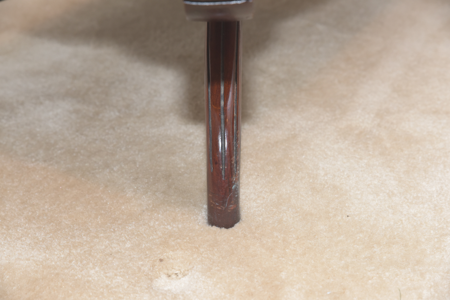 Vintage Leather-Topped Coffee Table