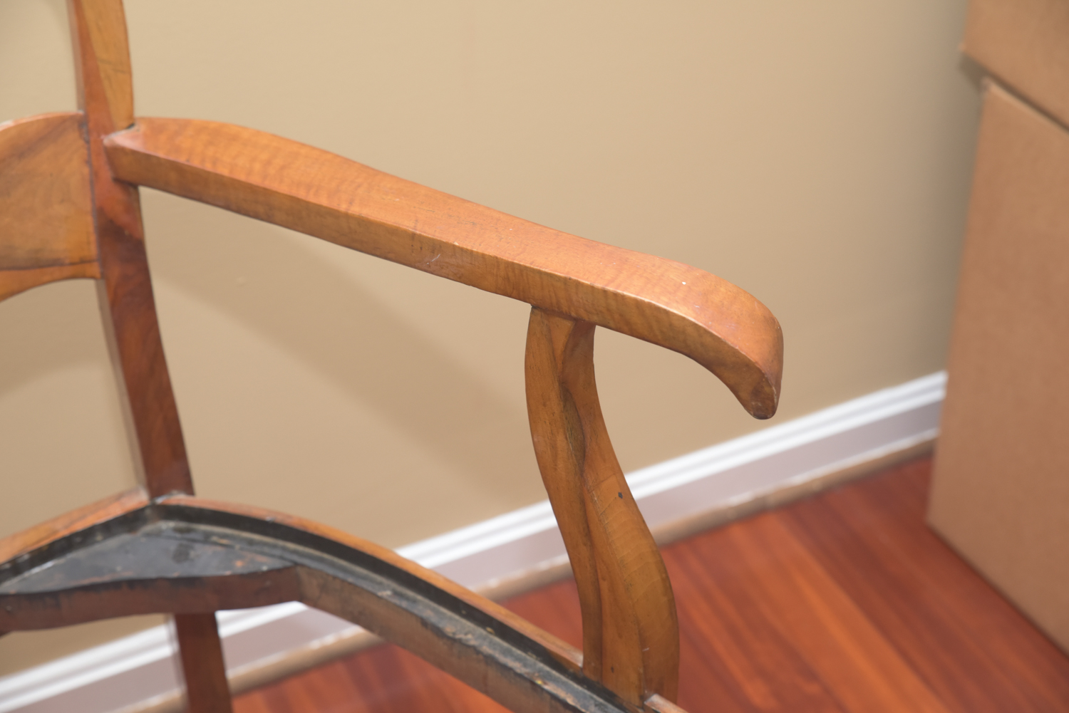 Vintage Wooden Dining Chairs with Upholstered Seats