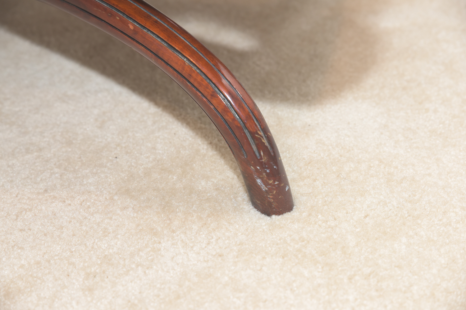 Vintage Leather-Topped Coffee Table