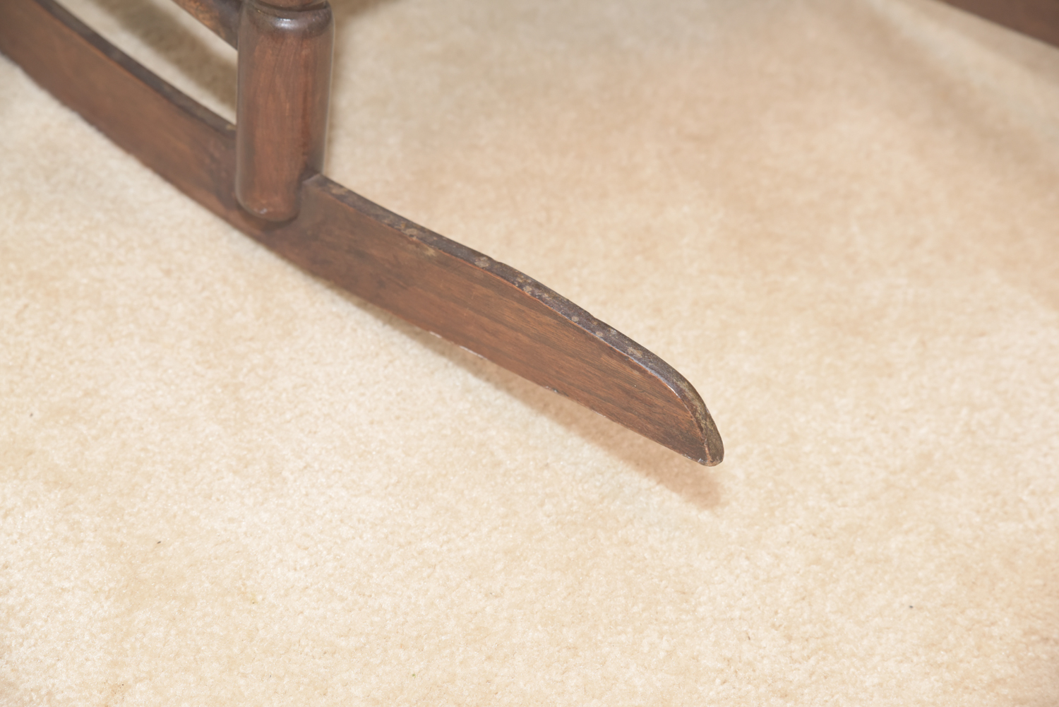 Vintage Wooden Spindle Back Rocking Chair