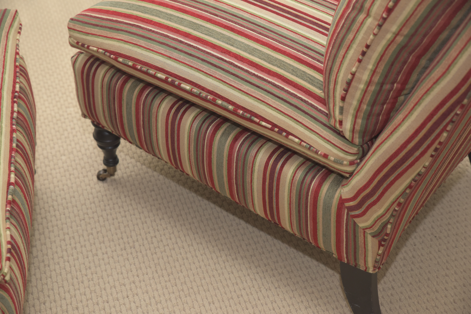 Upholstered Slipper Chairs for Storehouse by Mitchell Gold