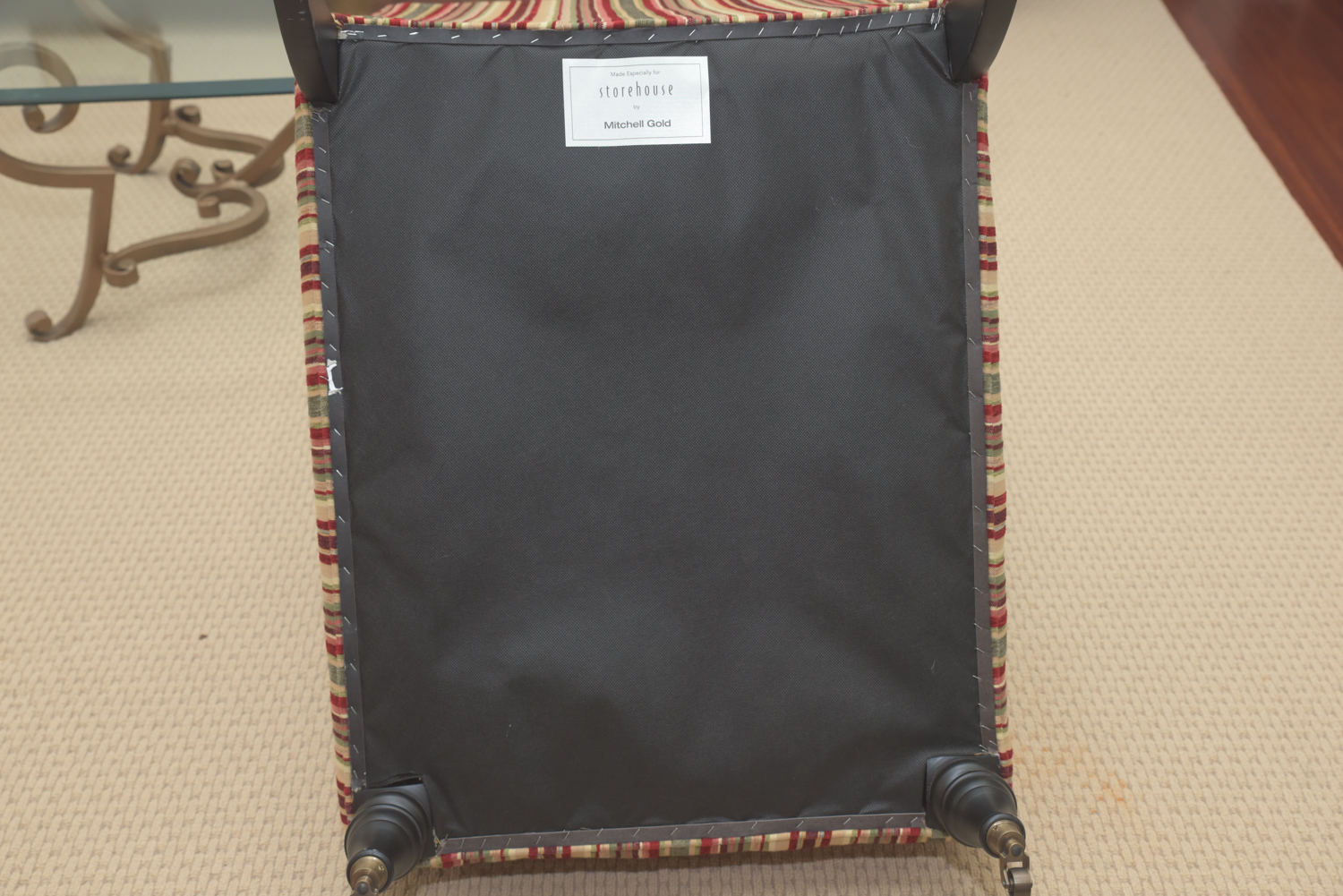 Upholstered Slipper Chairs for Storehouse by Mitchell Gold