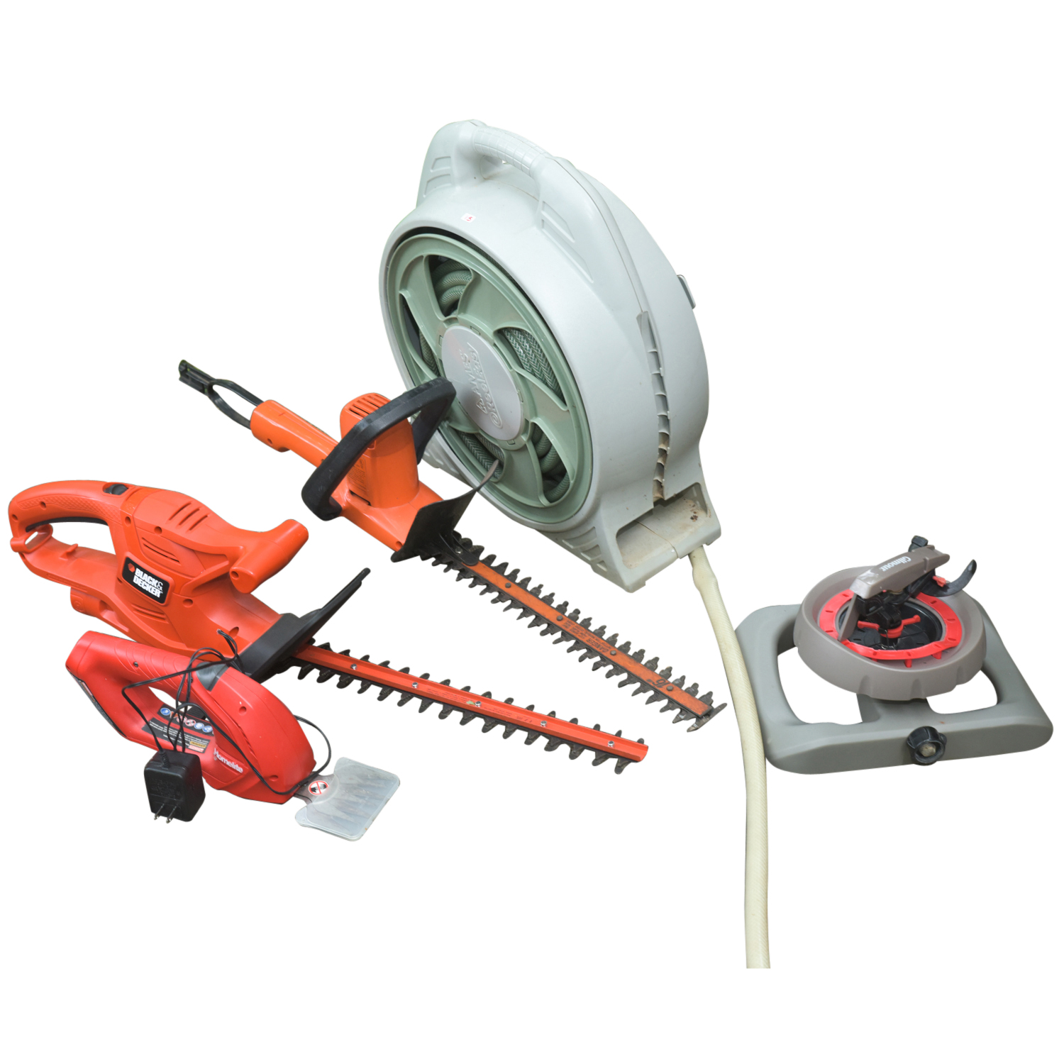 Black & Decker Hedge Trimmers, Homelite Cordless Shear, and Other Garden Tools
