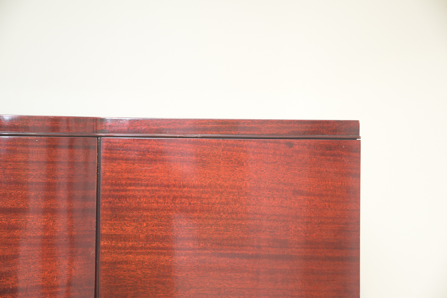 Vintage Art Deco Style Bow Front Wardrobe