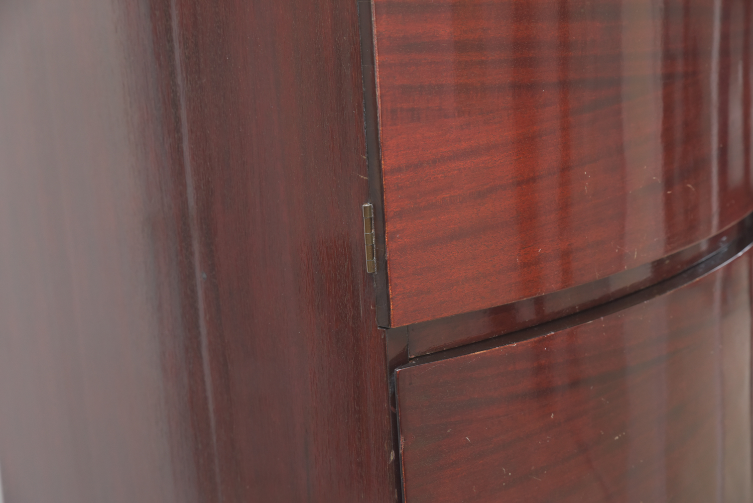 Vintage Art Deco Style Bow Front Wardrobe