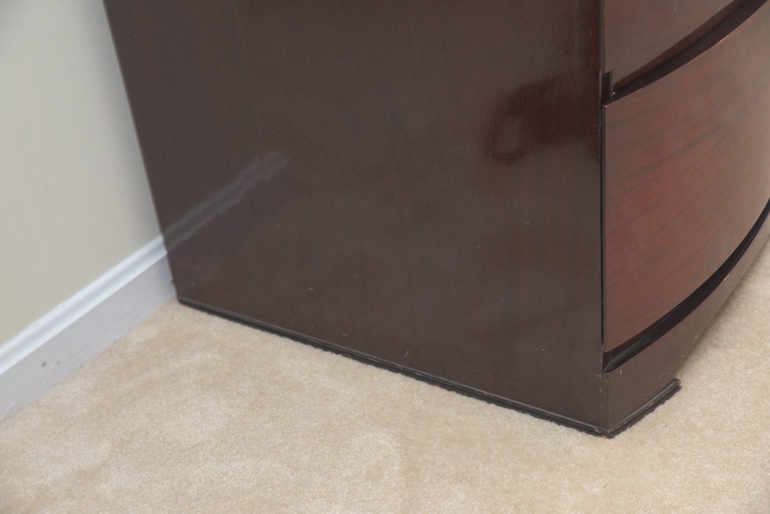 Vintage Art Deco Style Bow Front Wardrobe