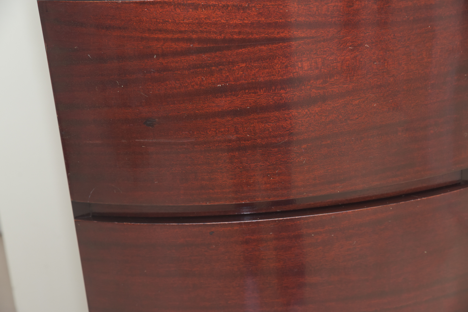 Vintage Art Deco Style Bow Front Wardrobe