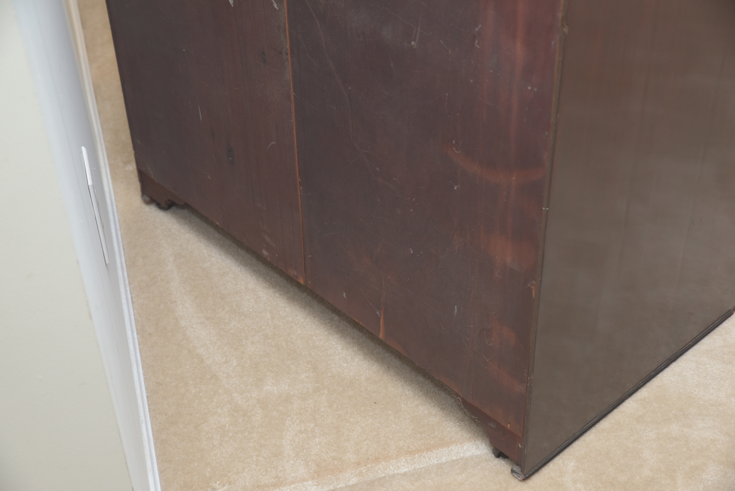 Vintage Art Deco Style Bow Front Wardrobe