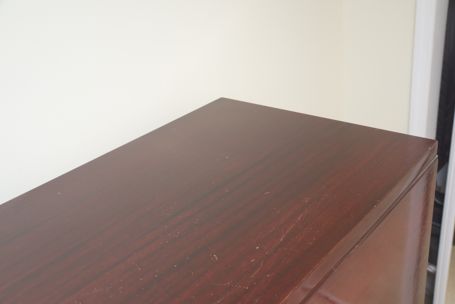 Vintage Art Deco Style Bow Front Wardrobe