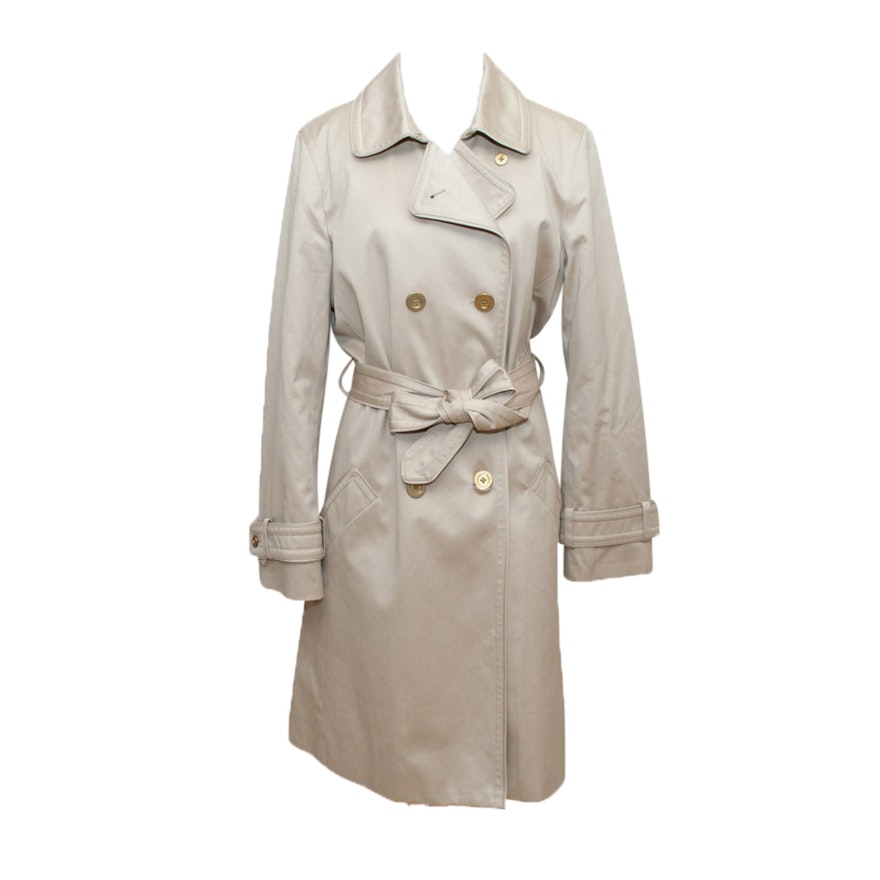 Women's Coach Double-Breasted Trench Coat