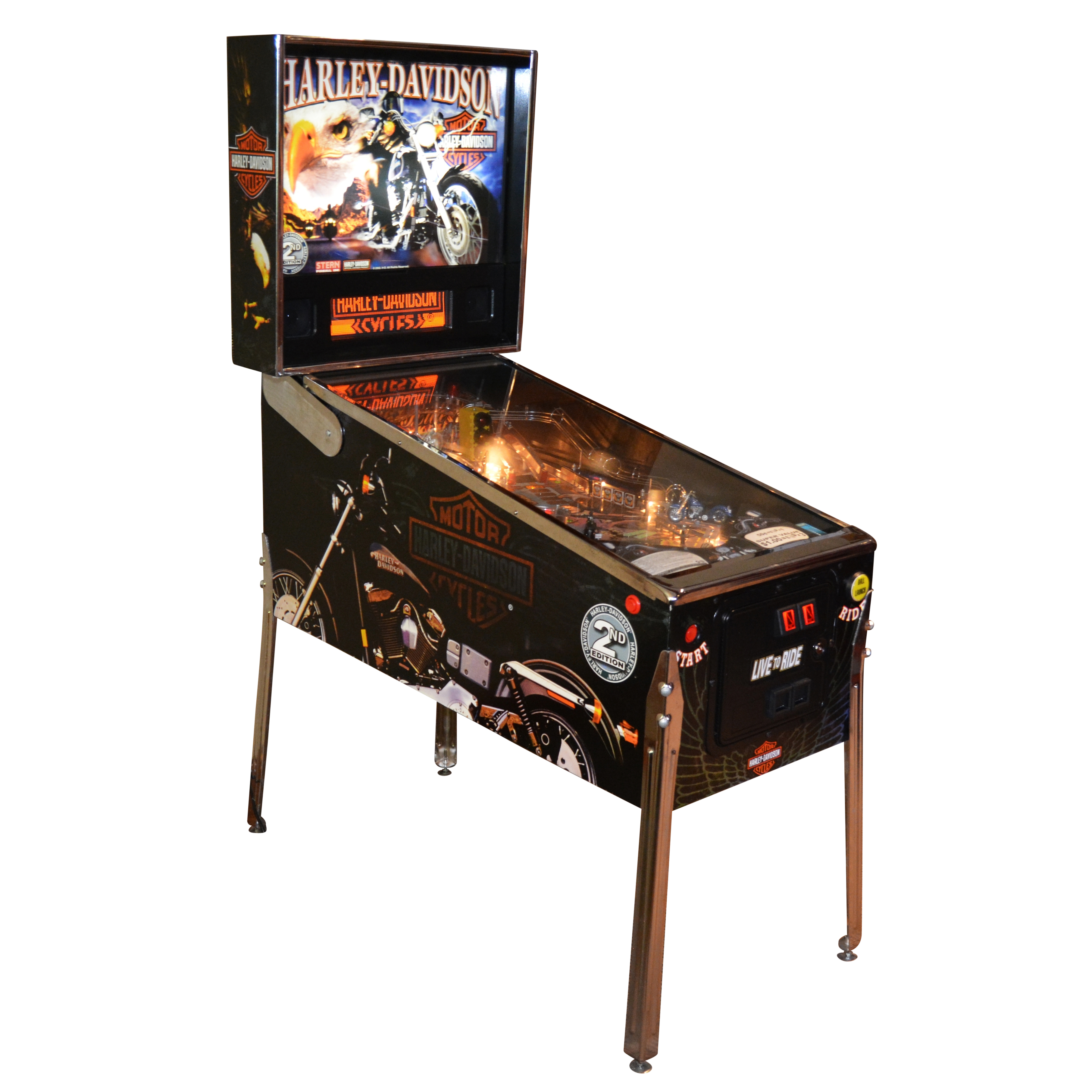 Harley-Davidson "Live to Ride" Pinball Machine