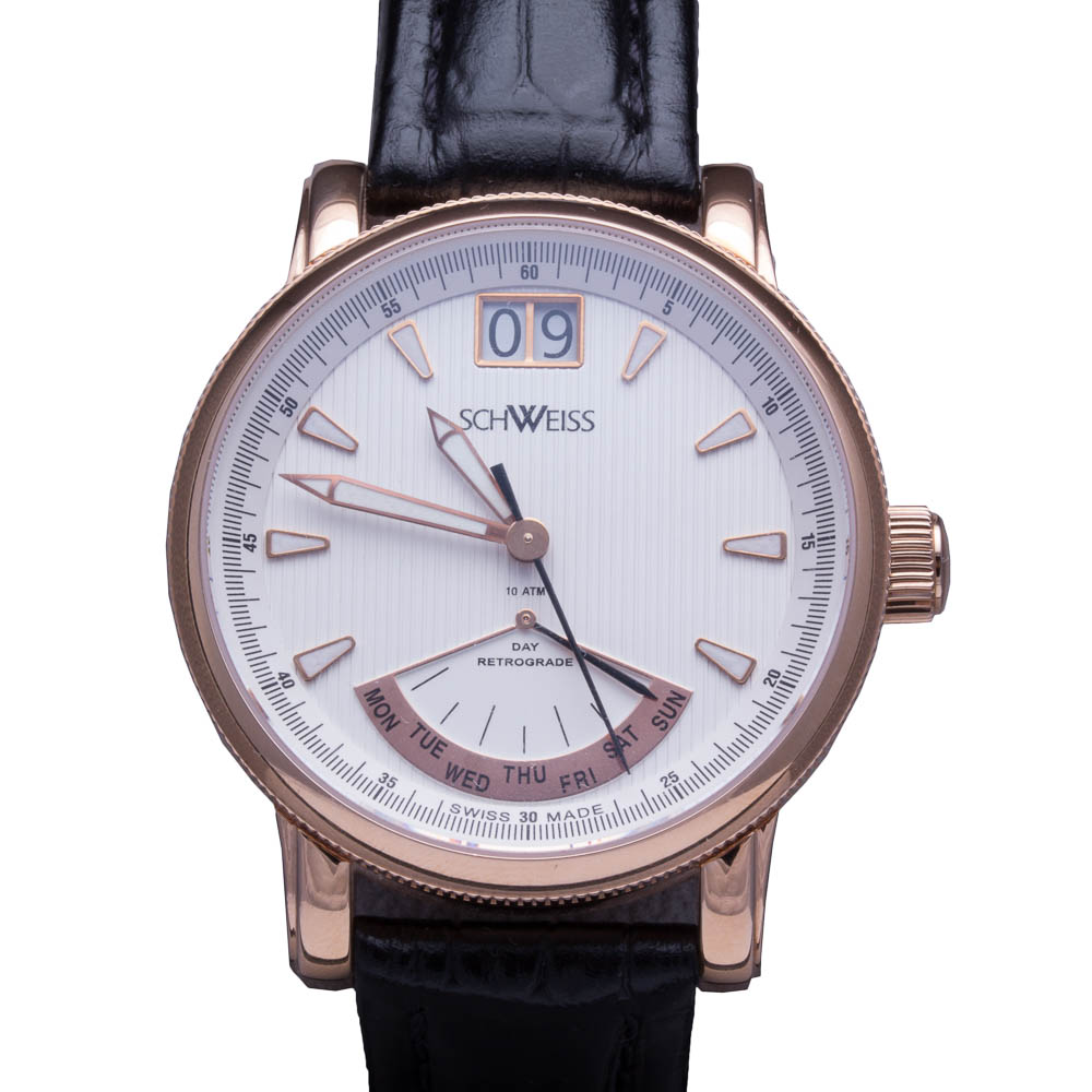 Schweiss Swiss Rose Gold Stainless Steel Watch