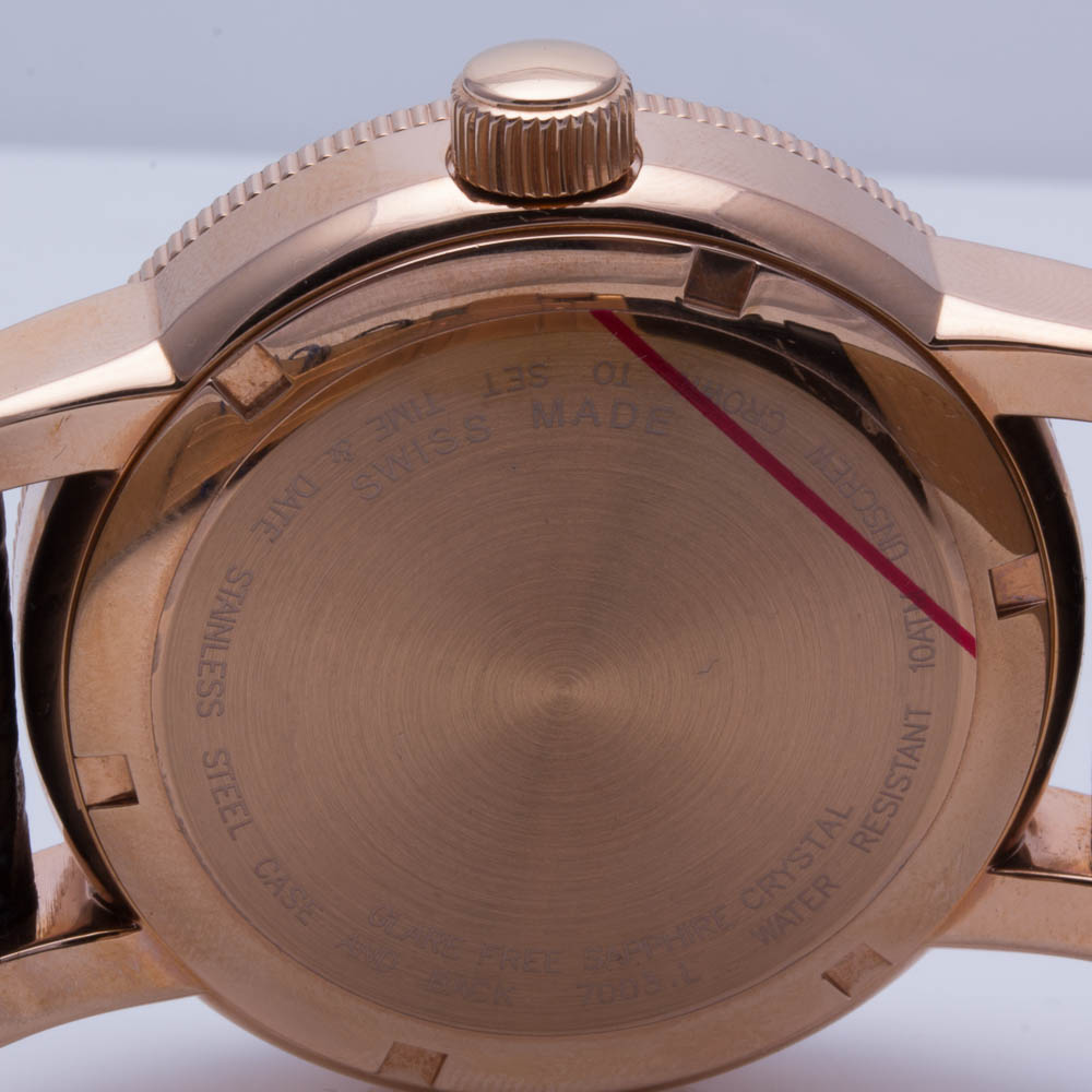 Schweiss Swiss Rose Gold Stainless Steel Watch