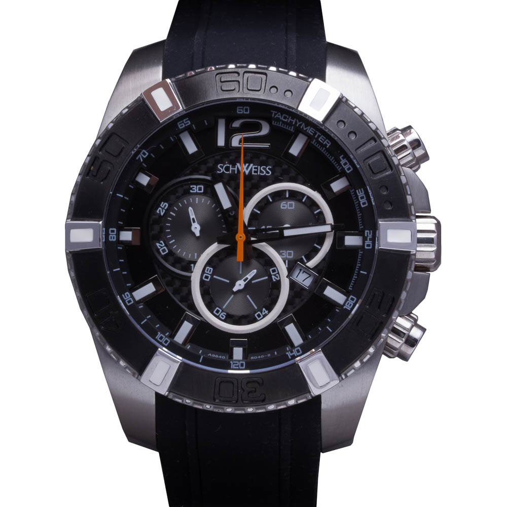 Schweiss Swiss Stainless Steel Silicone Band Watch