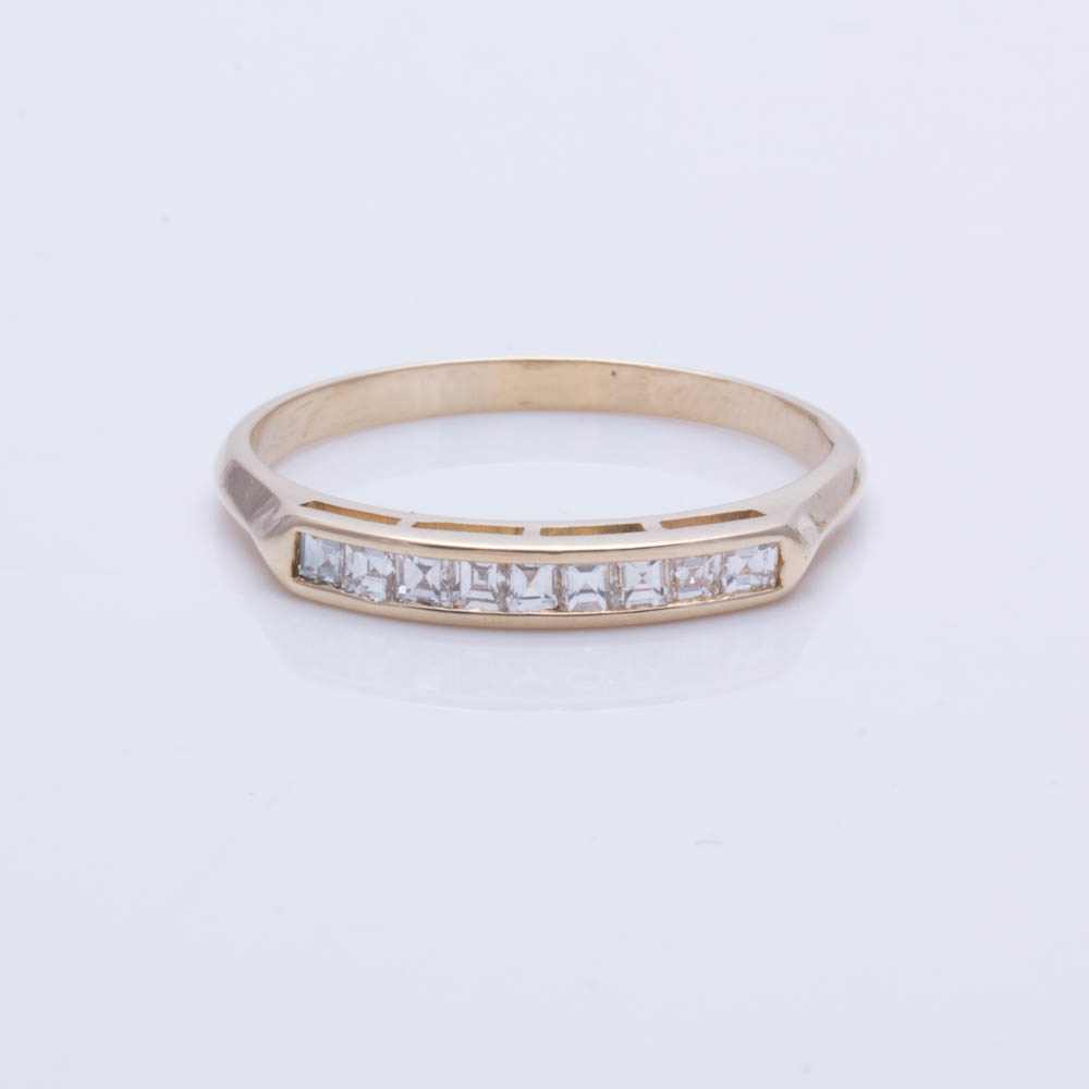 14K Yellow Gold Diamond Ring