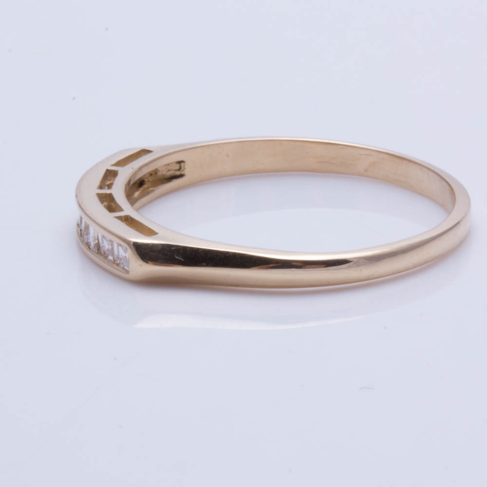 14K Yellow Gold Diamond Ring