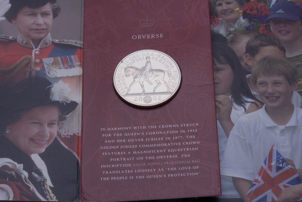 1966 Bahamas Type Coin Set and a 2002 Golden Jubilee Silver Commemorative Crown