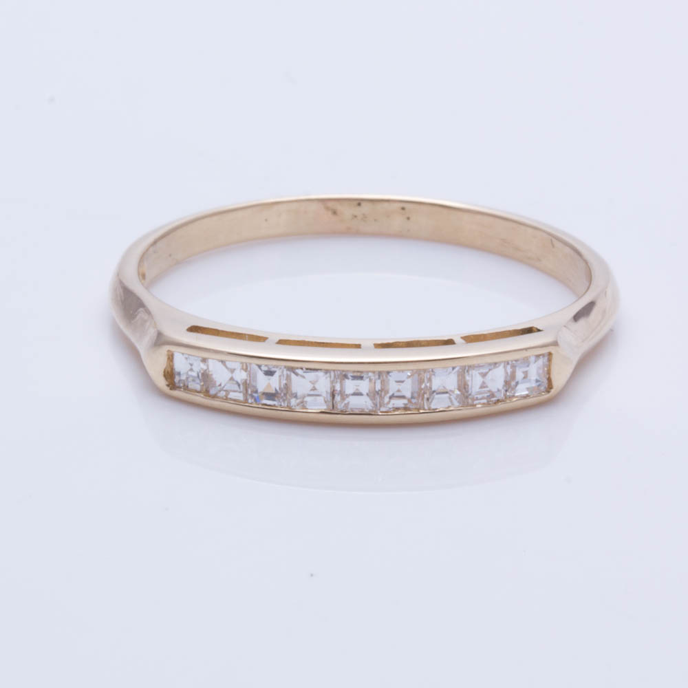 14K Yellow Gold Diamond Ring