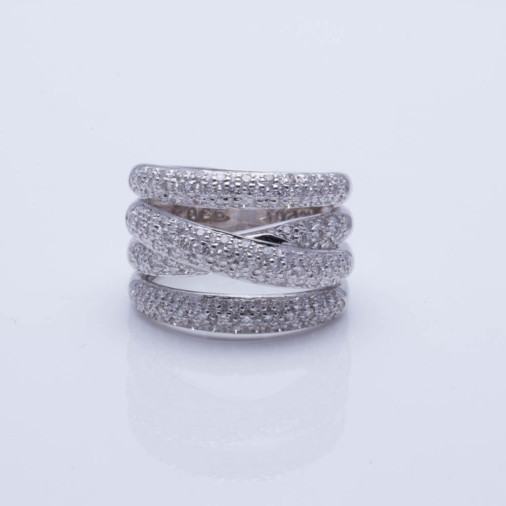 LeVian 18K White Gold 1.35 CTW Diamond Ring