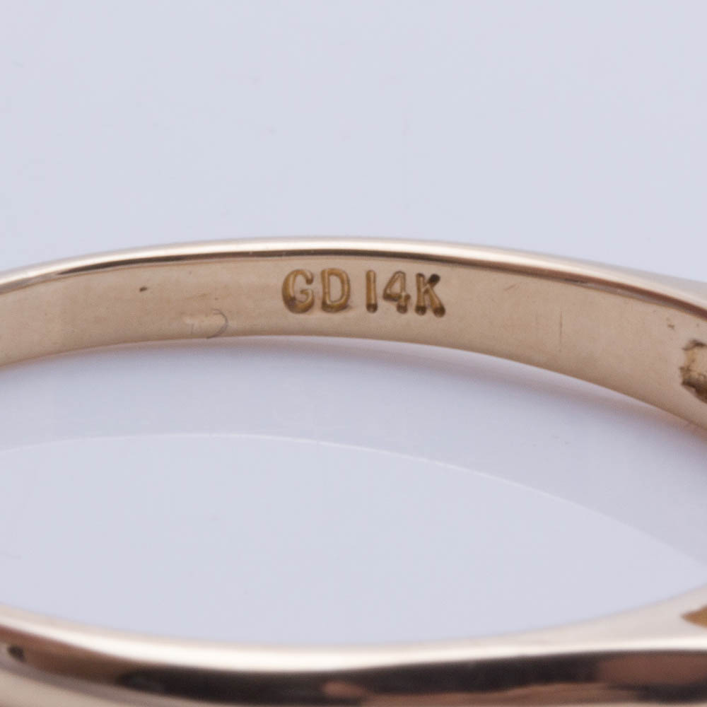 14K Yellow Gold Diamond Ring