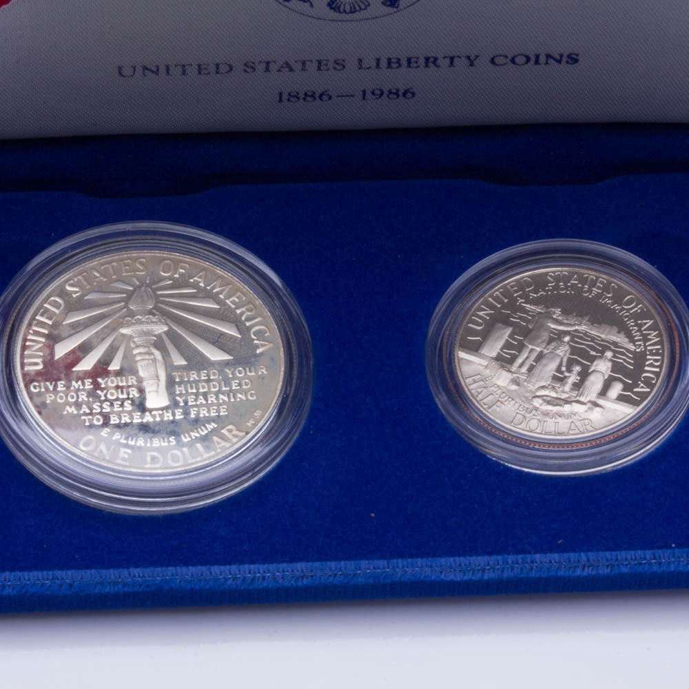 Three U.S. Commemorative Proof Coins from the 1980s