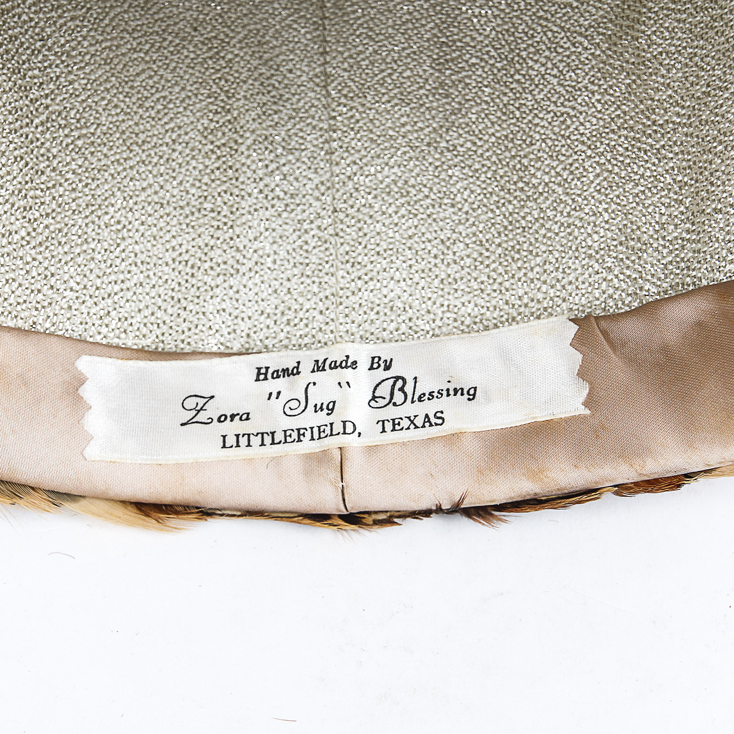 Women's Handmade Zora "Sug" Blessing of Littlefield, Texas Hats