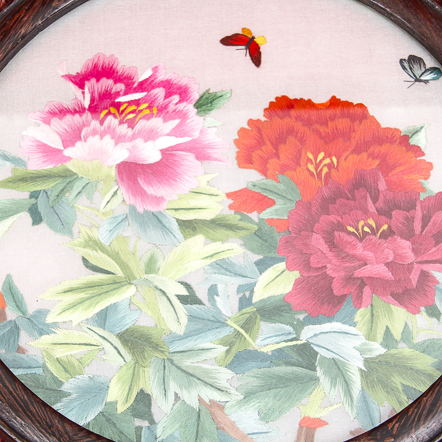Chinese Double Sided Embroidery of Flowers and Butterflies