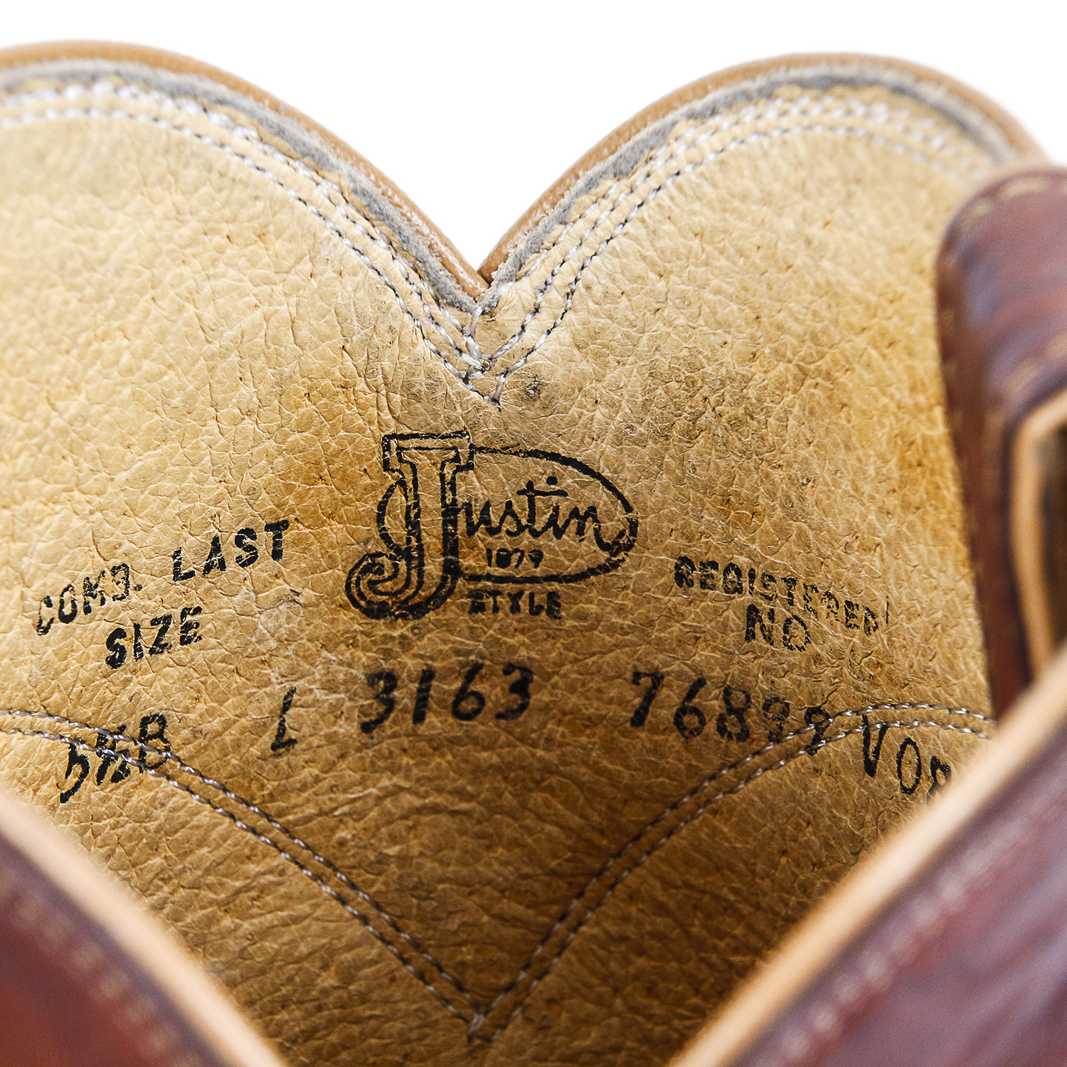 Women's Justin Deerlite Marbled Chestnut Leather Roper Western Boots