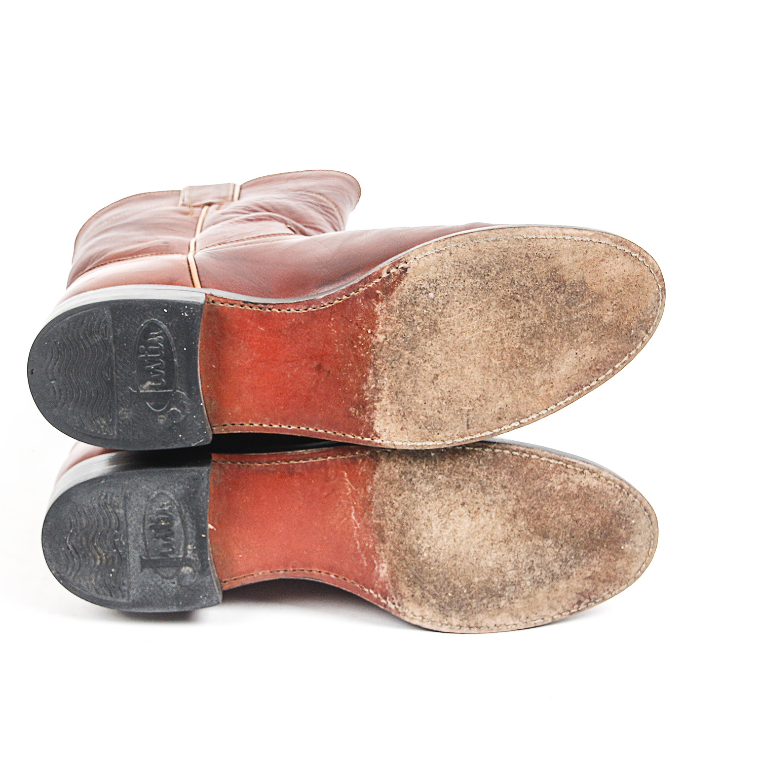 Women's Justin Deerlite Marbled Chestnut Leather Roper Western Boots