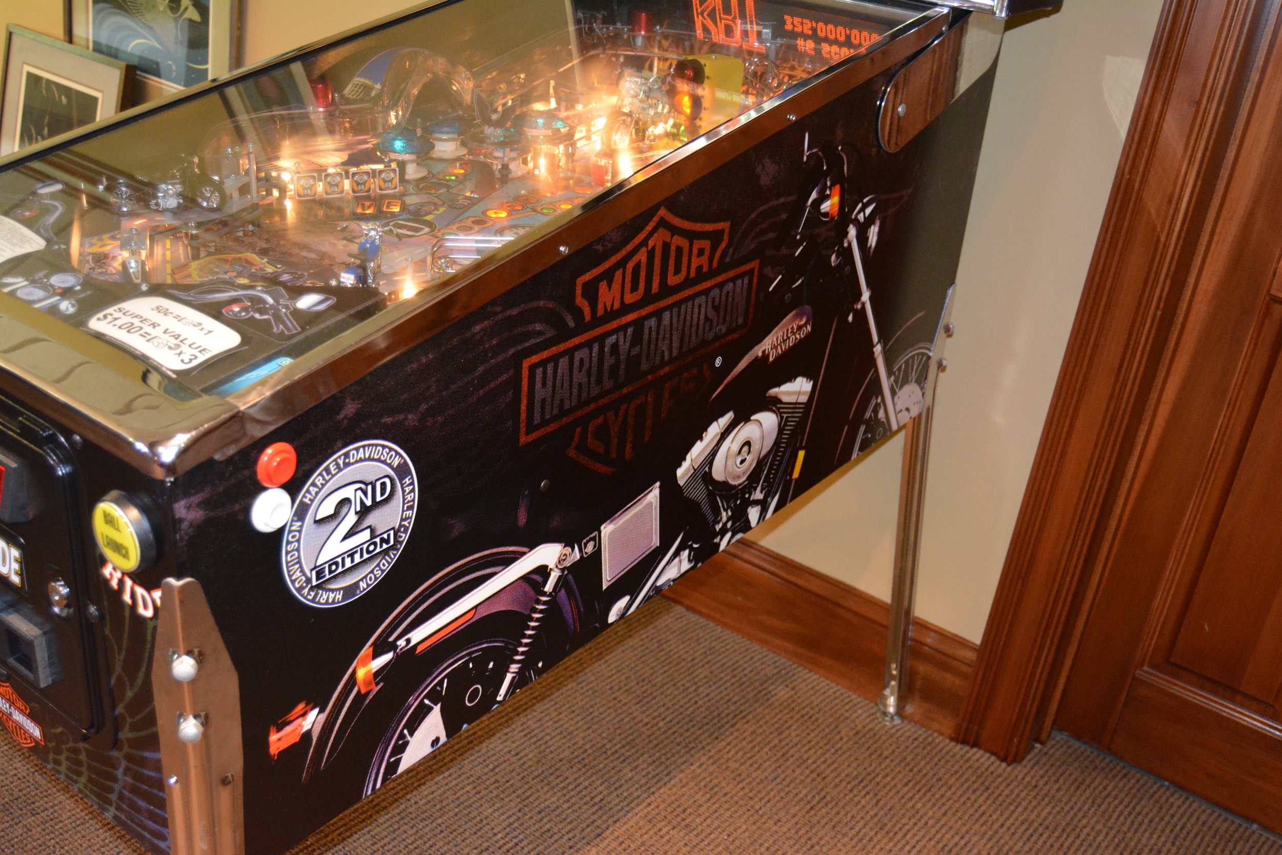 Harley-Davidson "Live to Ride" Pinball Machine
