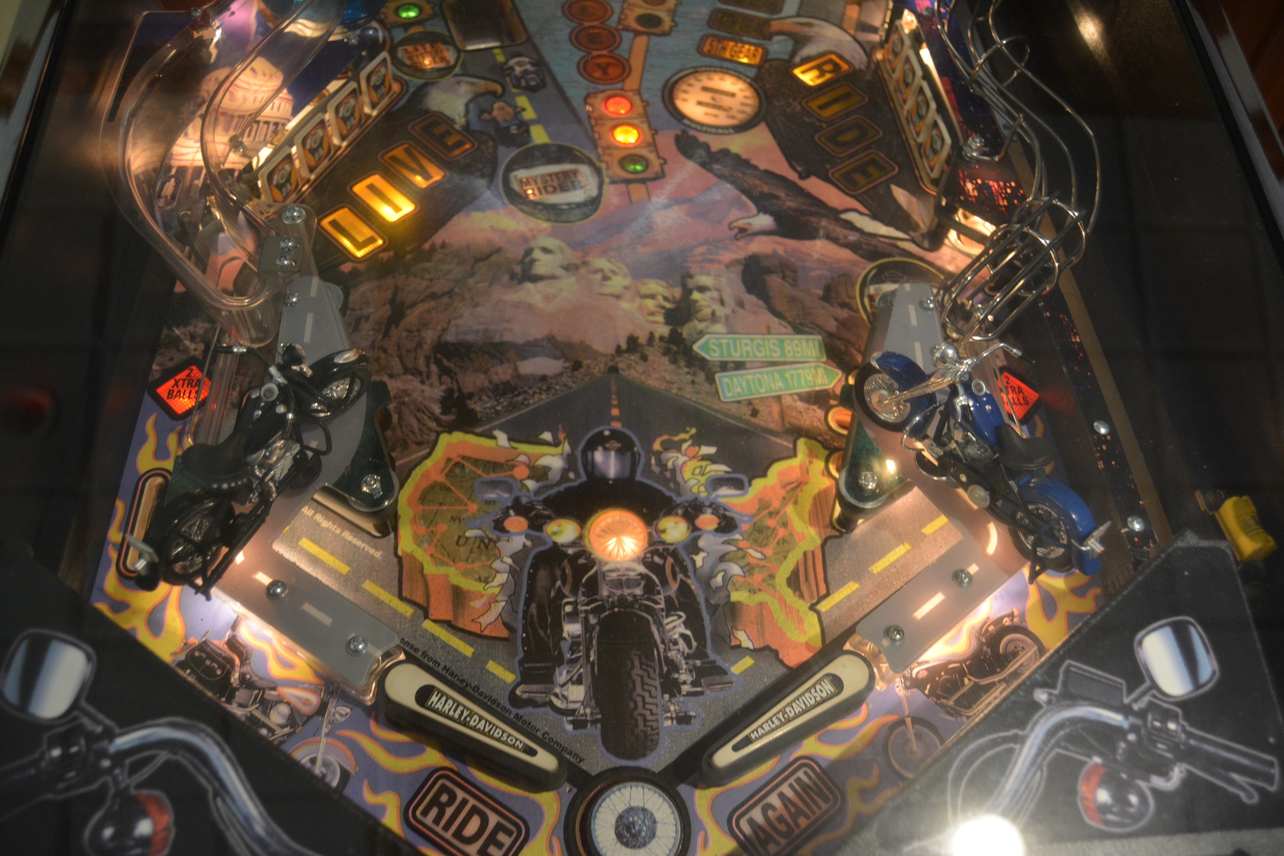 Harley-Davidson "Live to Ride" Pinball Machine