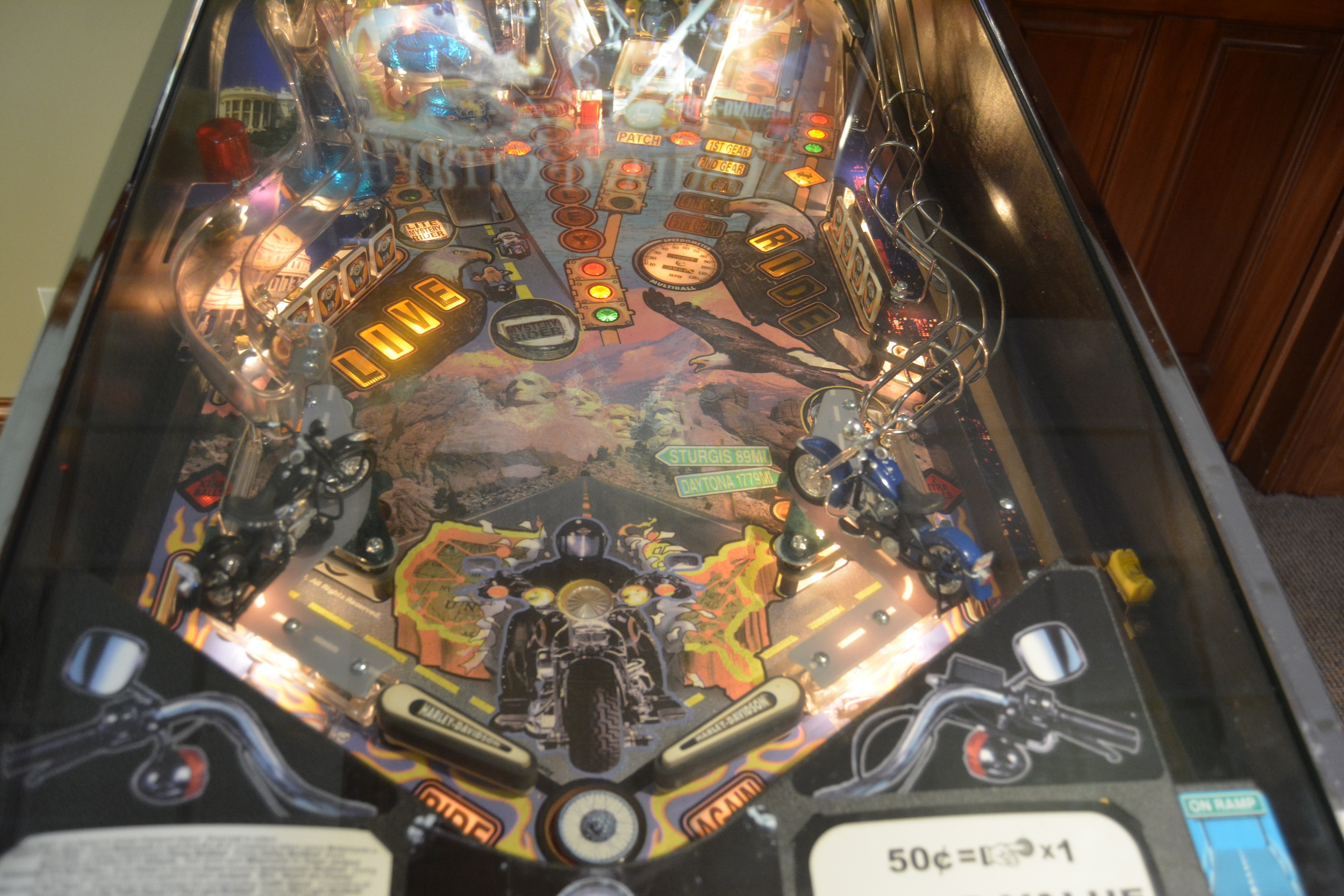 Harley-Davidson "Live to Ride" Pinball Machine