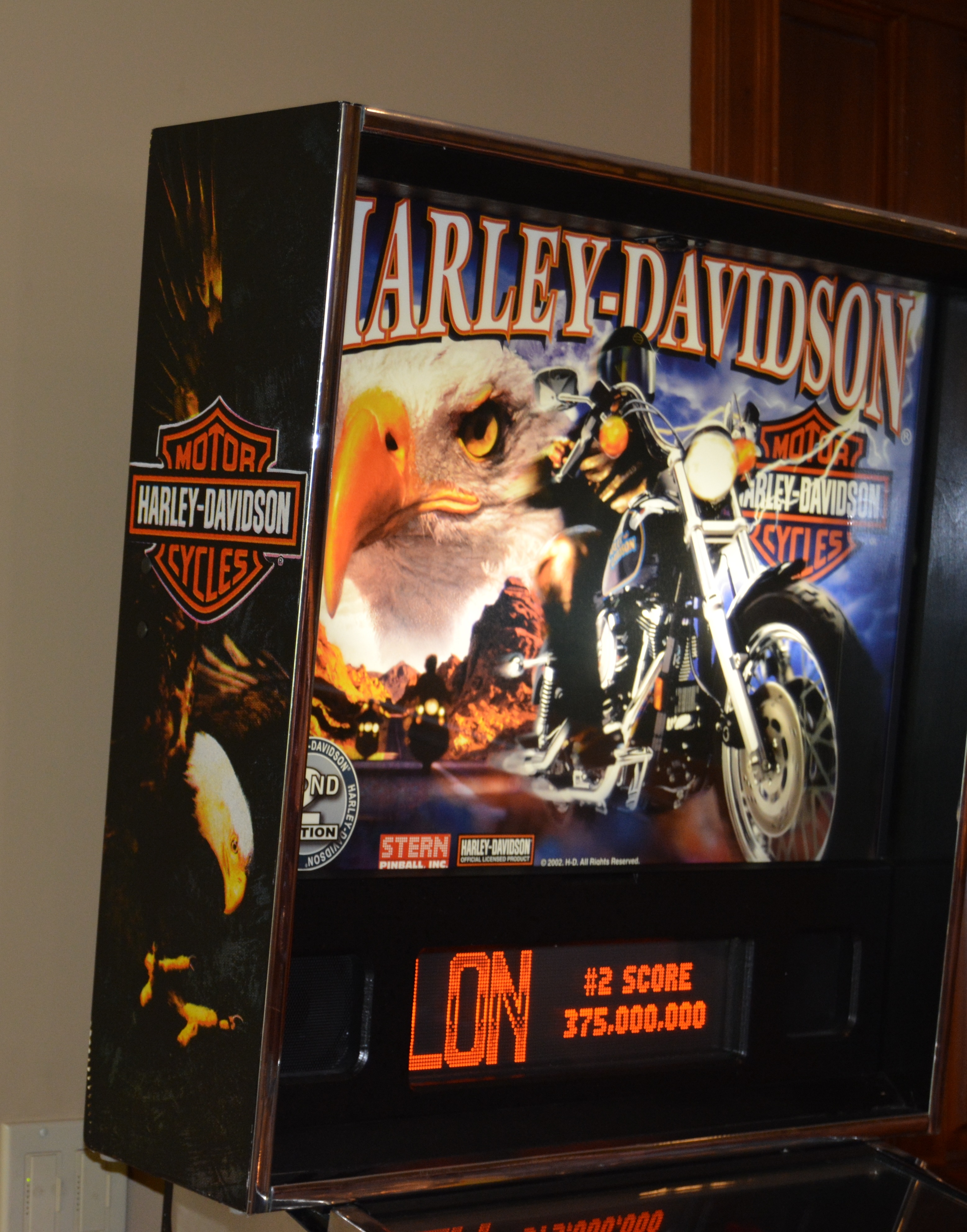Harley-Davidson "Live to Ride" Pinball Machine