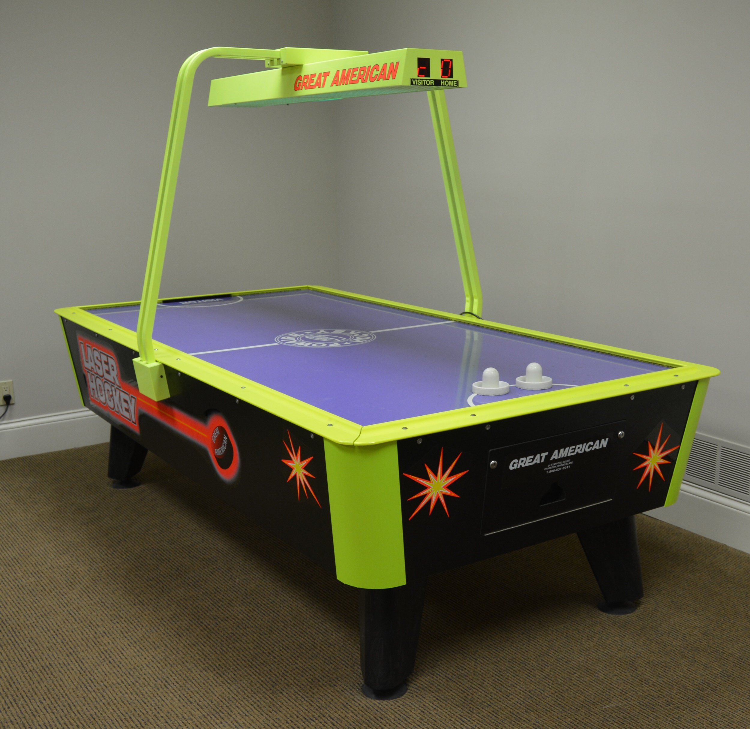 Air Hockey Table With Overhead Scorer by Great American