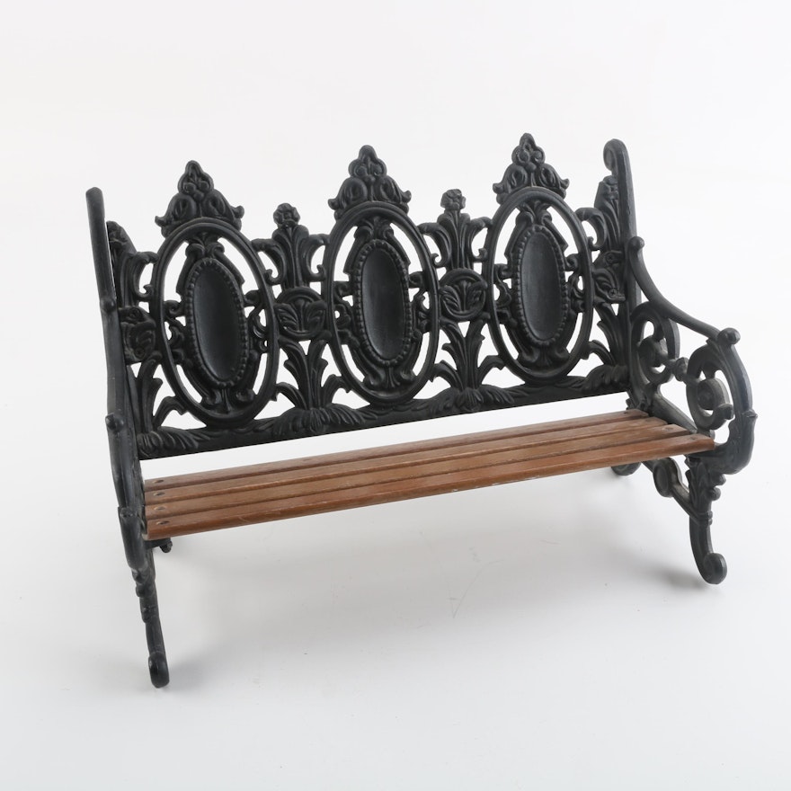 Cast Iron Victorian Style Diminutive Bench