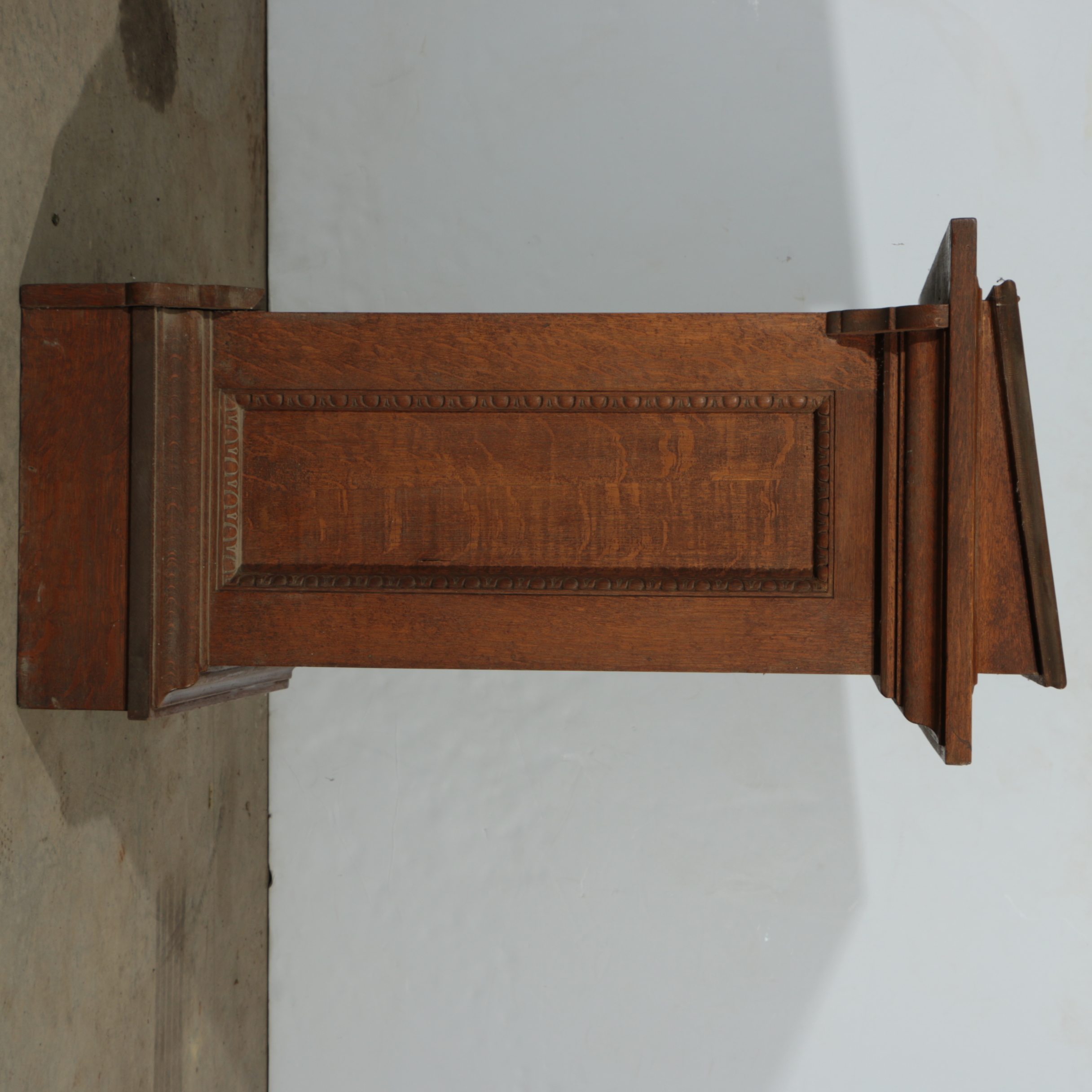 Vintage Oak Church Pulpit