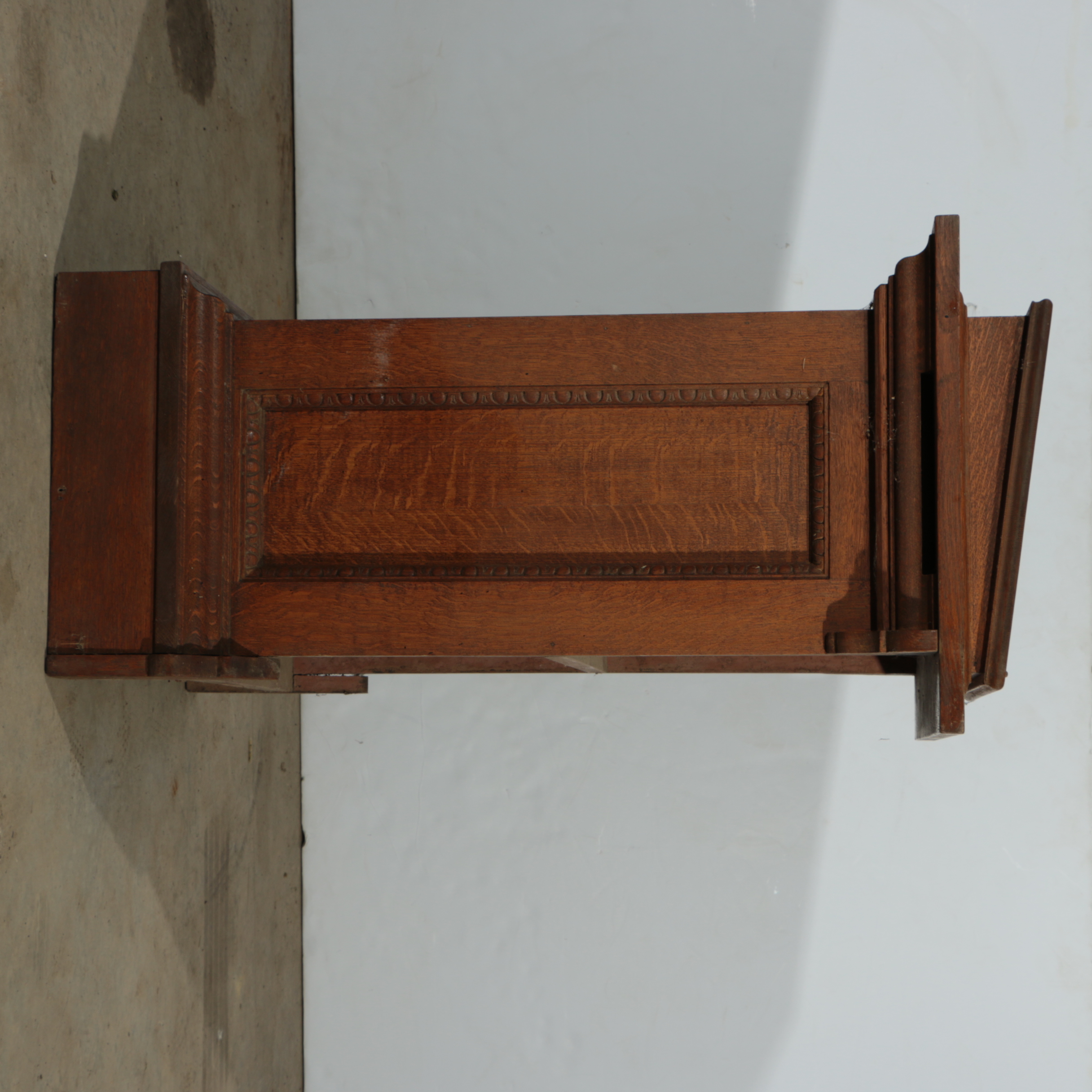 Vintage Oak Church Pulpit