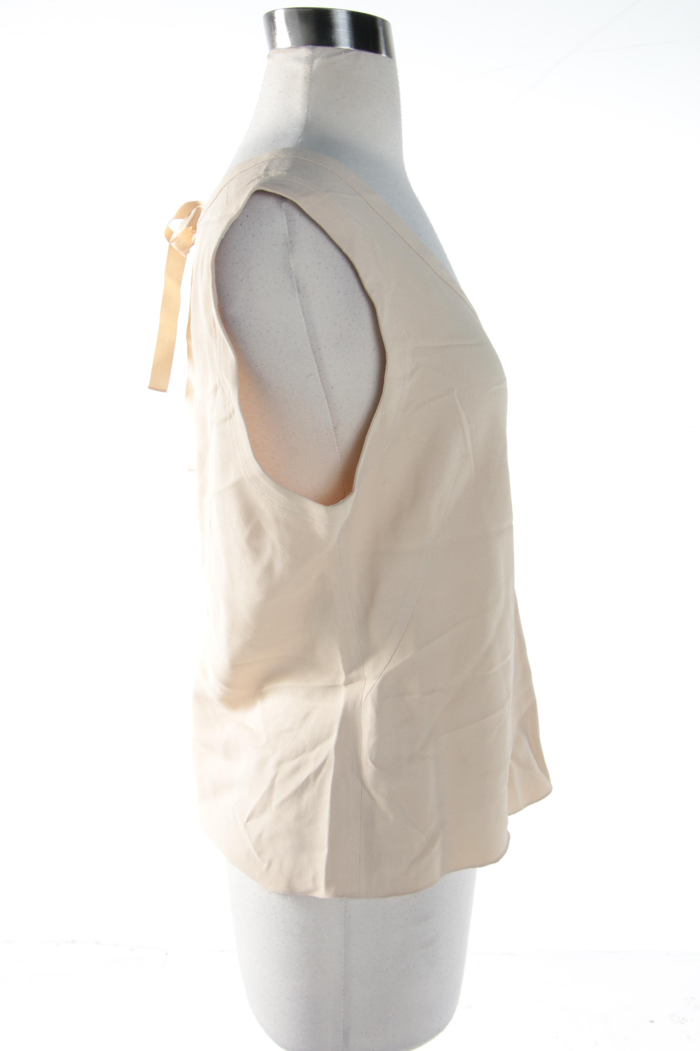 Women's Prada Beige Sleeveless Top