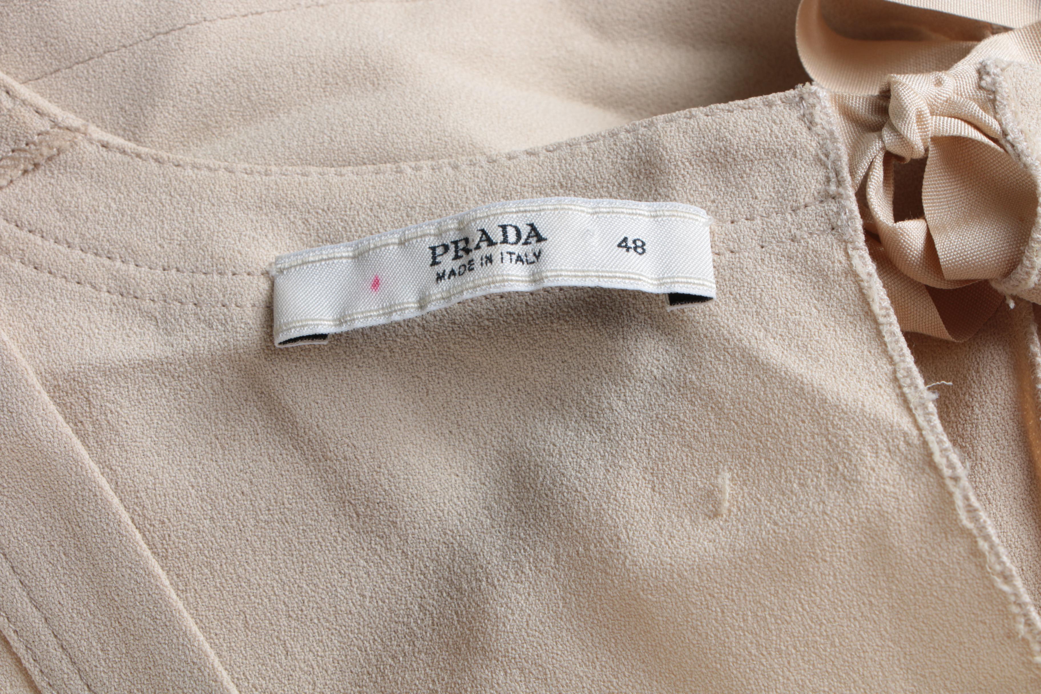 Women's Prada Beige Sleeveless Top