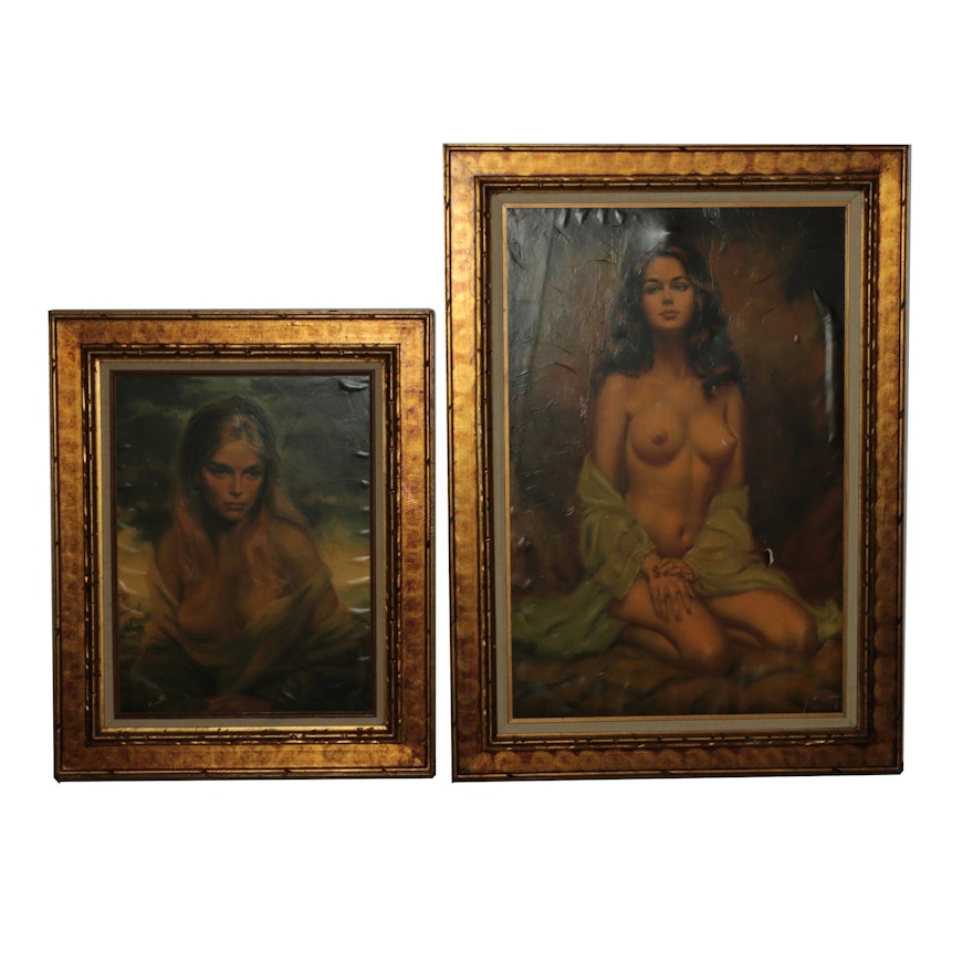 After Joseph Wallace King Giclee Prints of Female Figures
