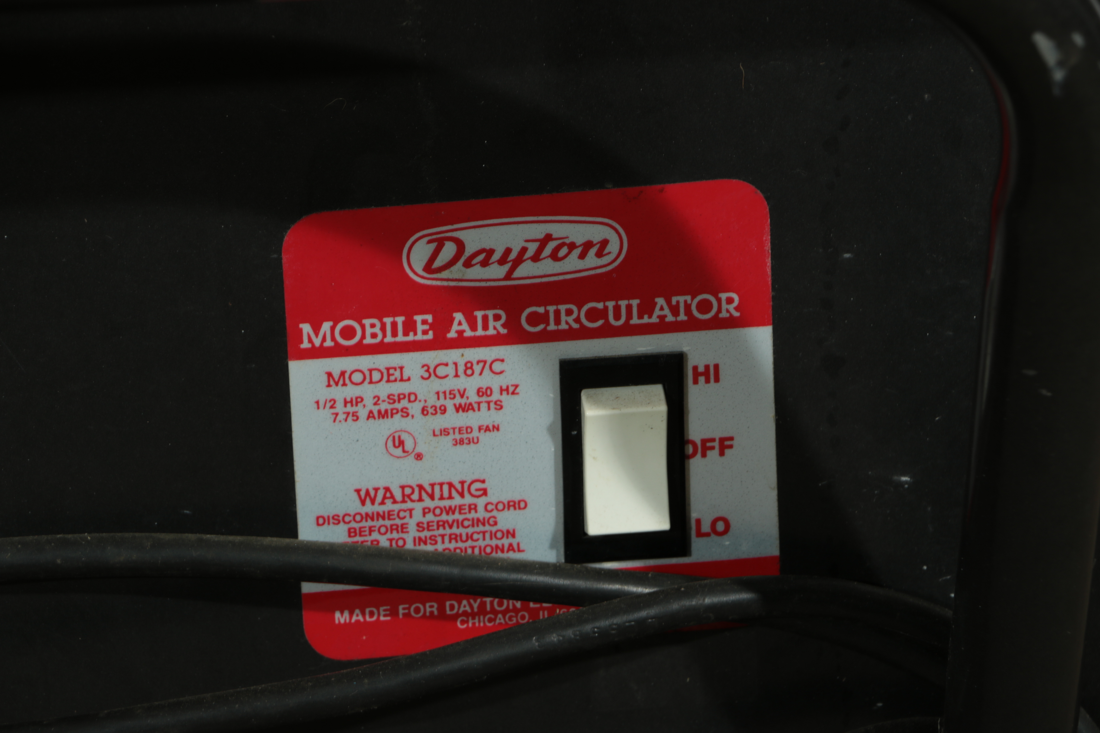 Dayton Industrial Mobile Air Circulator