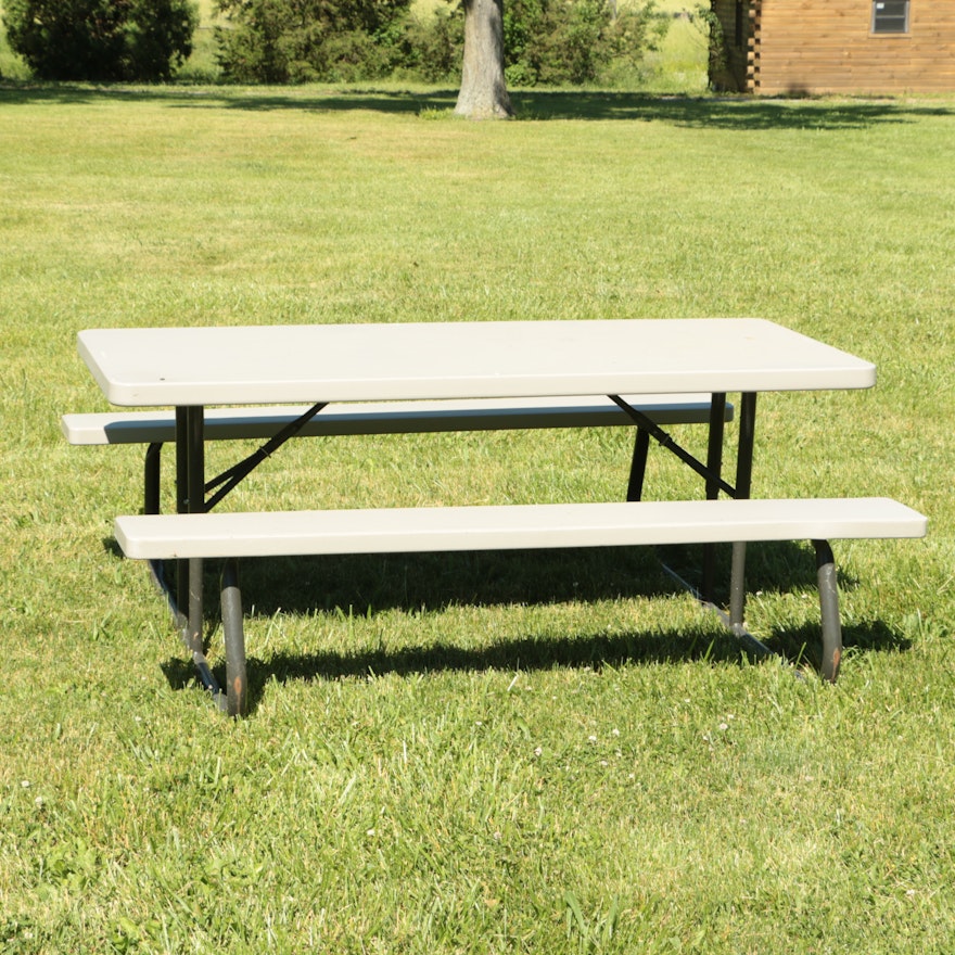 6' Picnic Table with Attached Bench Seats by Lifetime
