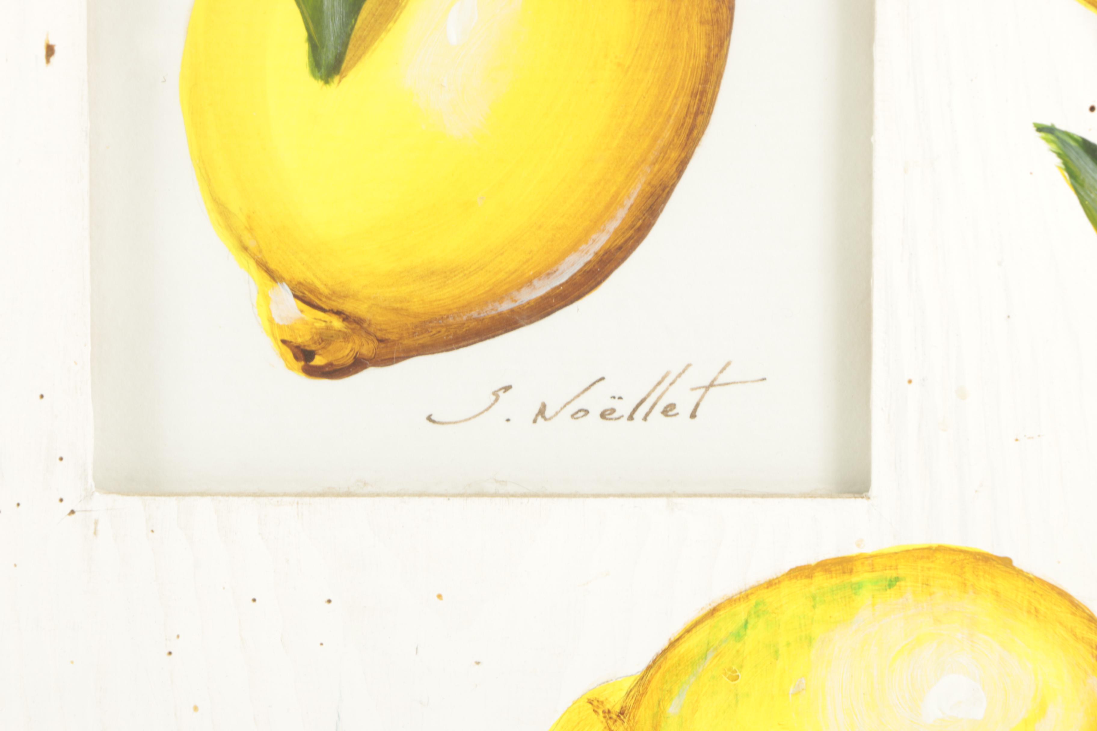 Collection of Sophie Noellet Acrylic Paintings of Fruits and Vegetables