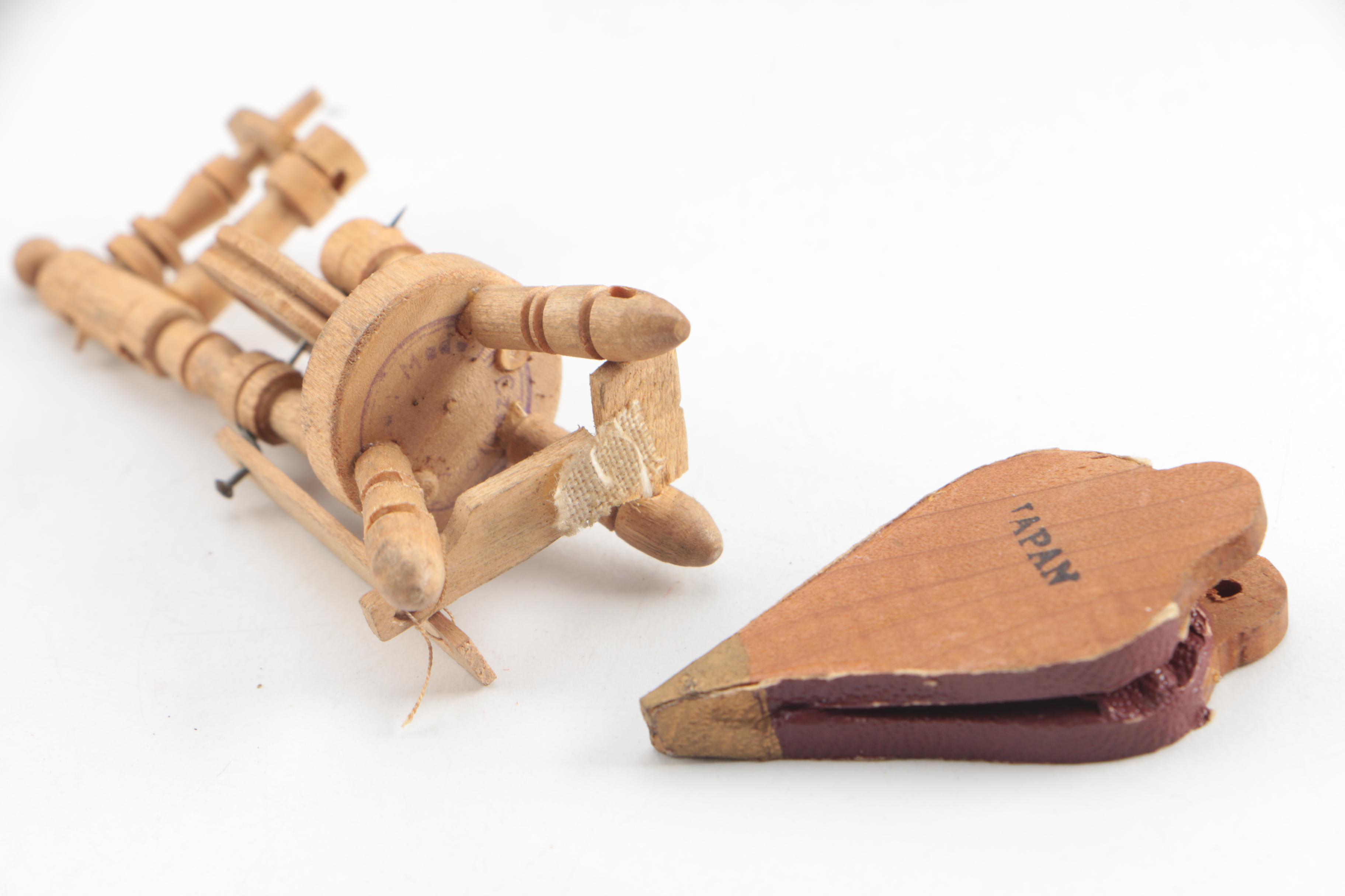 Vintage Wooden Dollhouse Furniture Featuring Shackman