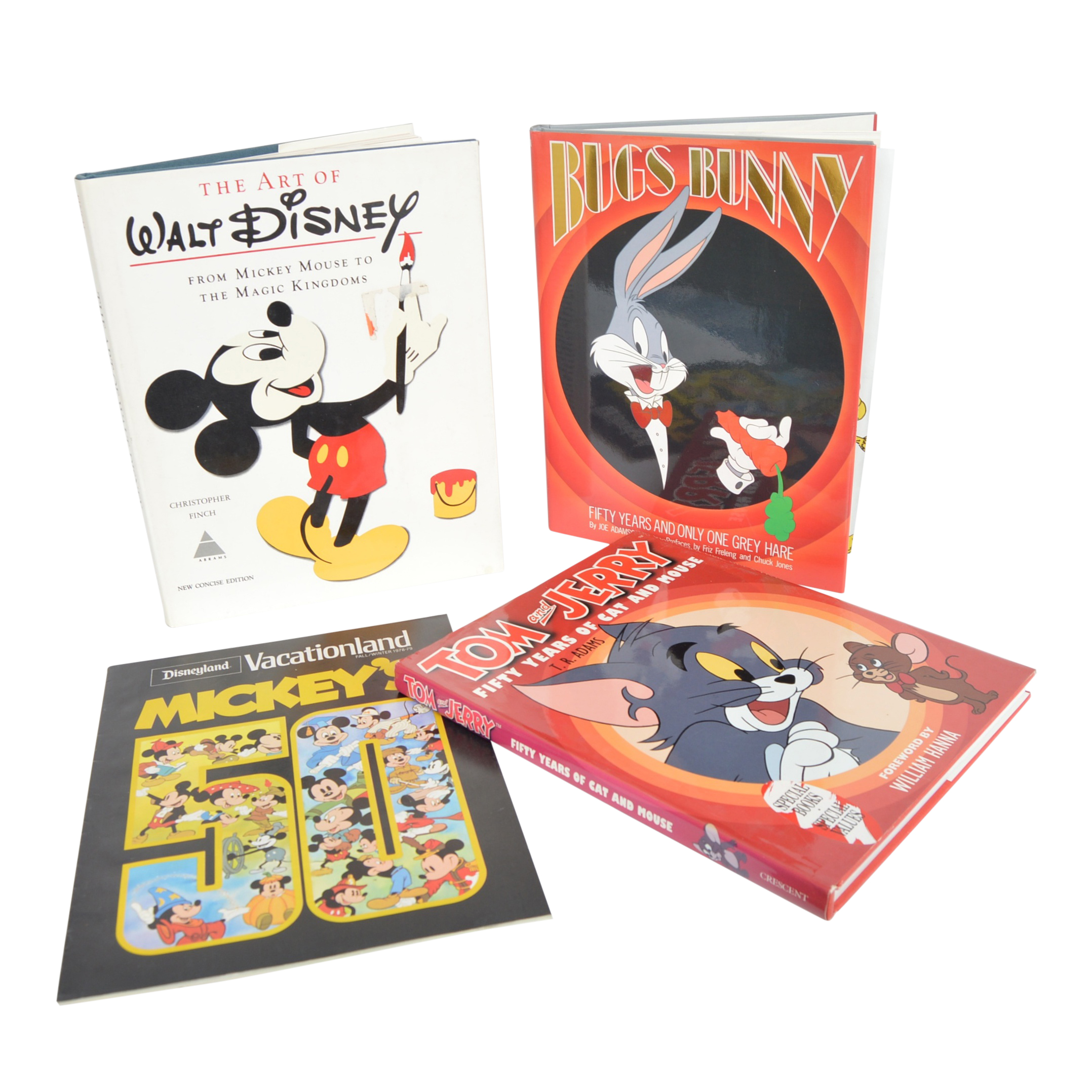 Disney, Bugs Bunny and Tom & Jerry Animation Books with First Edition
