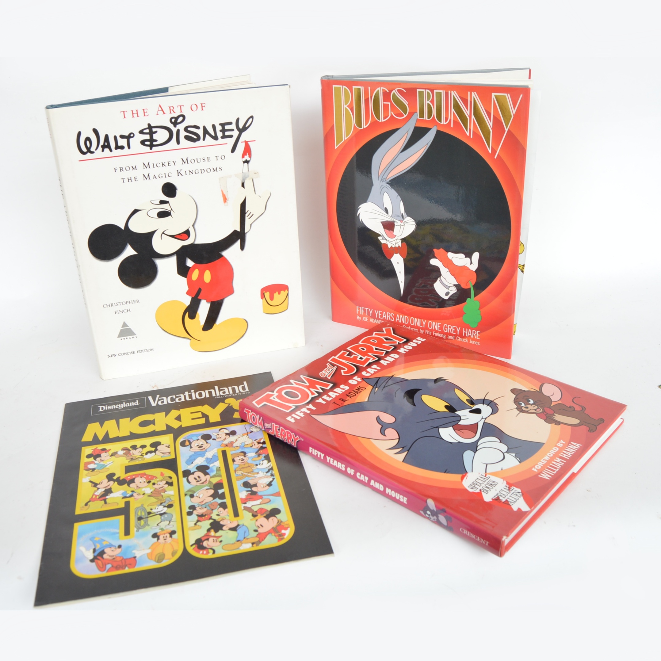 Disney, Bugs Bunny and Tom & Jerry Animation Books with First Edition